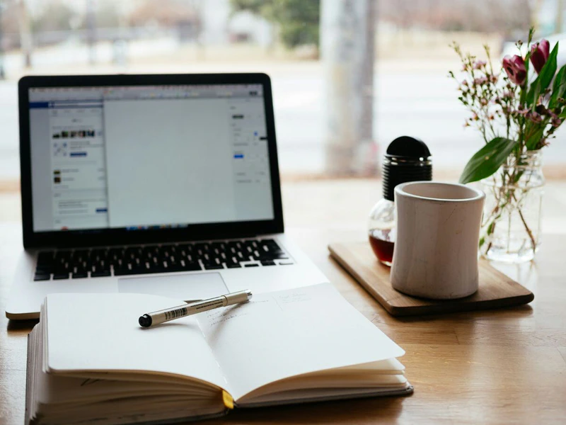laptop and coffee online rehab